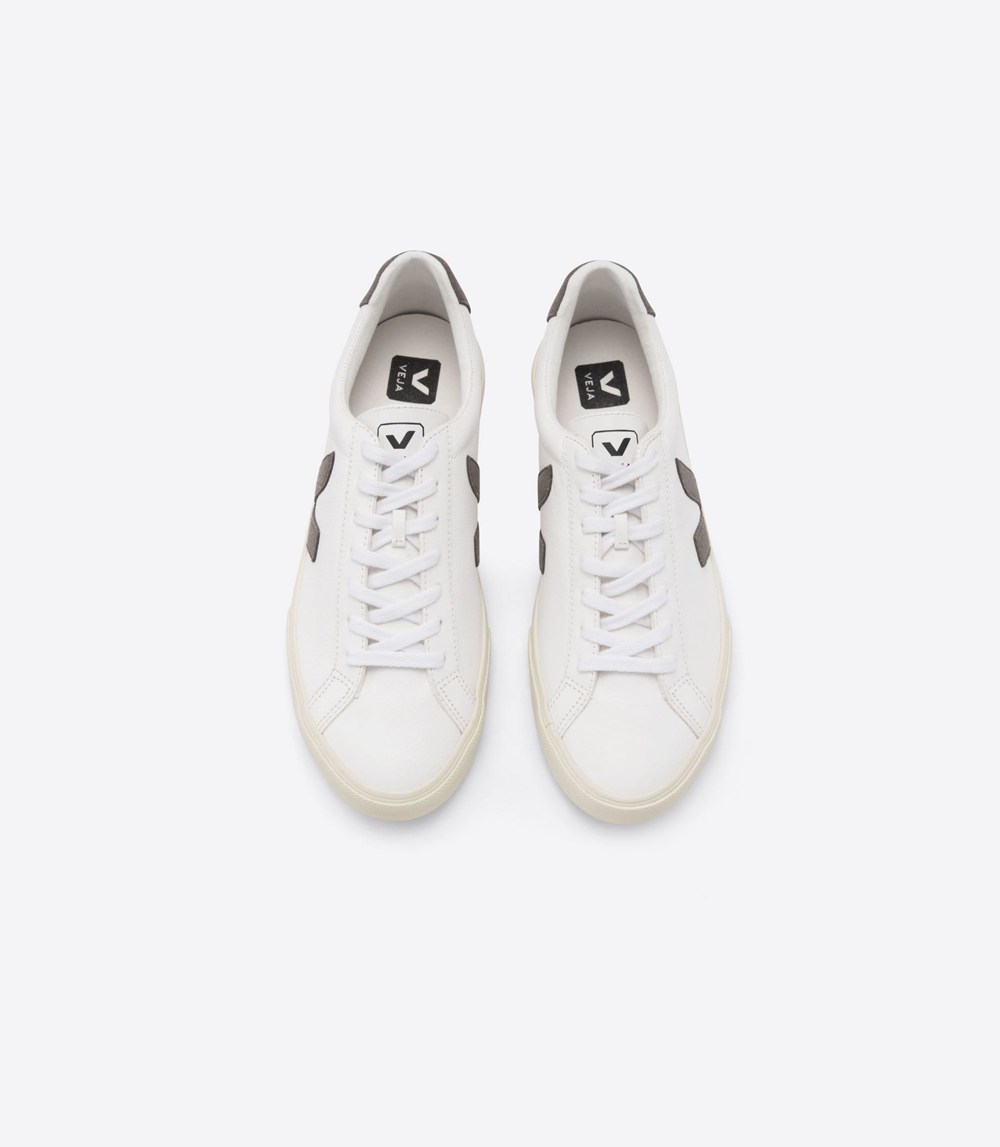 Tenis Veja Mujer - Esplar Chromefree Cuero - Blancos - 178PQDSXG